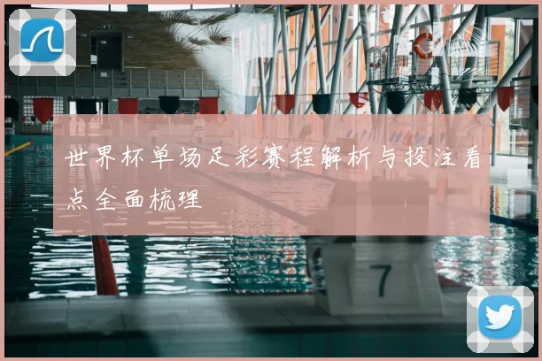 世界杯单场足彩赛程解析与投注看点全面梳理